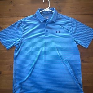 Under Armour Golf Heatgear Short-Sleeve Loose Tour Stripe